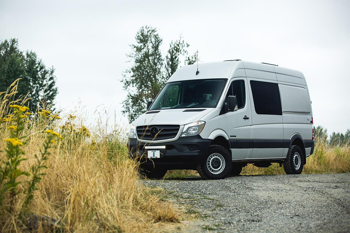 custom van conversion the kaiser 2018 mercedes benz sprinter 144 4wd seat two sleep three