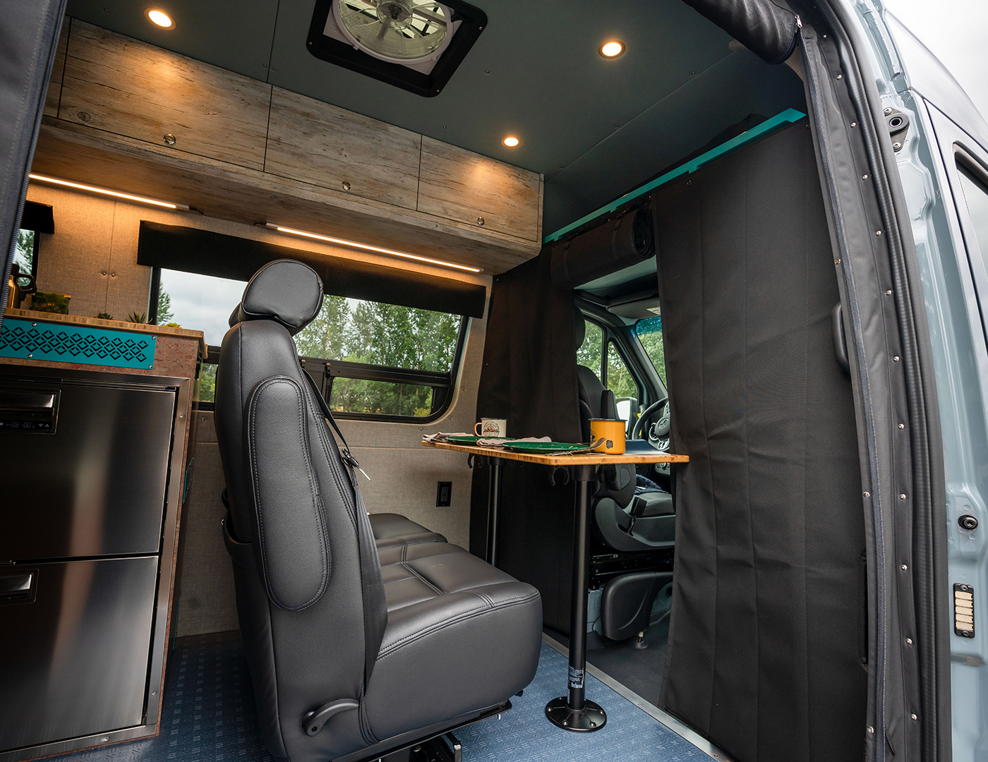 2020 Mercedes-Benz Sprinter 170 High Roof 4WD interior soft curtain