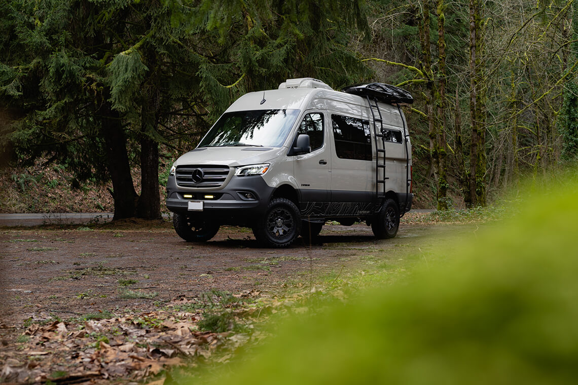 custom van conversion the gray goose 2020 mercedes benz sprinter 144 4wd