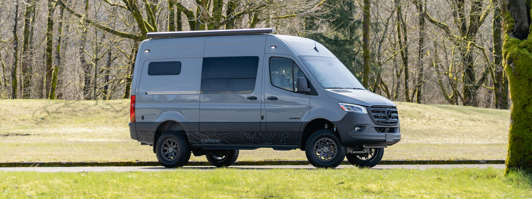 custom van conversion Van Haulin 2021 mercedes benz sprinter 170 4wd seat two sleep three