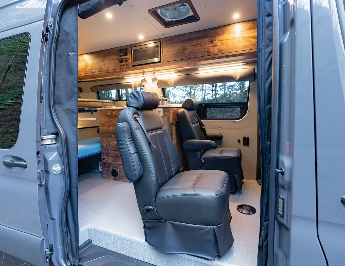 custom van conversion first chair 2020 mercedes benz sprinter 170 4wd seat four sleep four