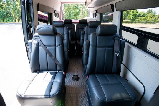 Eight passenger custom off-road sprinter van