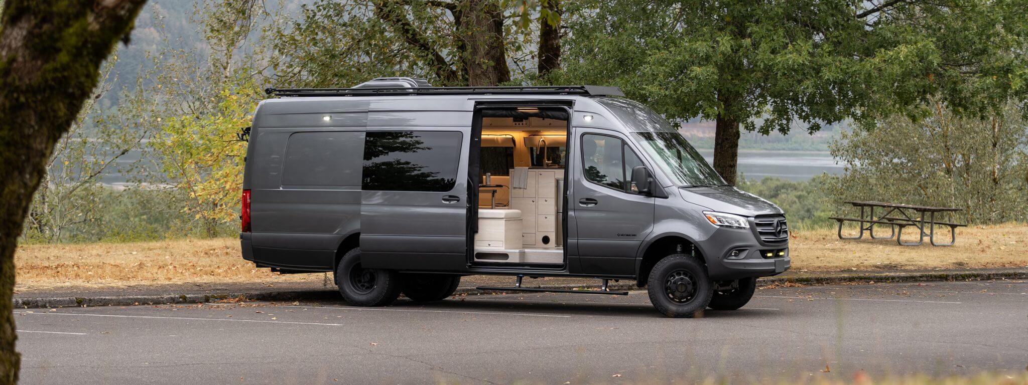 Outside Van Conversion Blu270