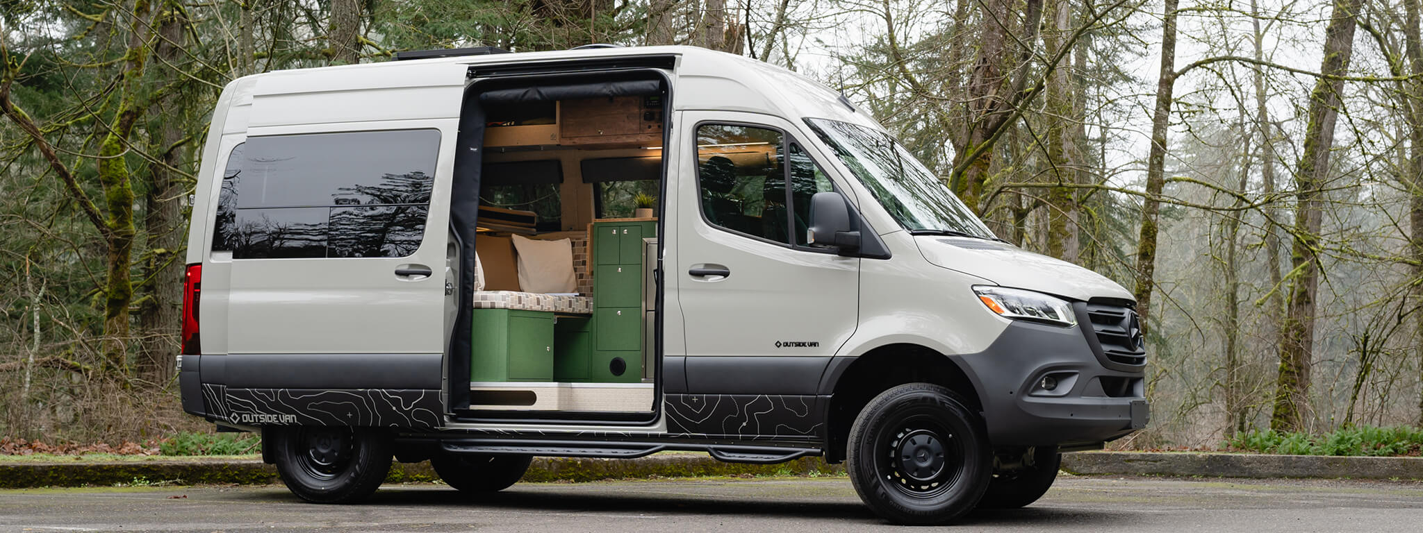 custom van conversion slow journey 2021 mercedes benz sprinter 144 4wd
