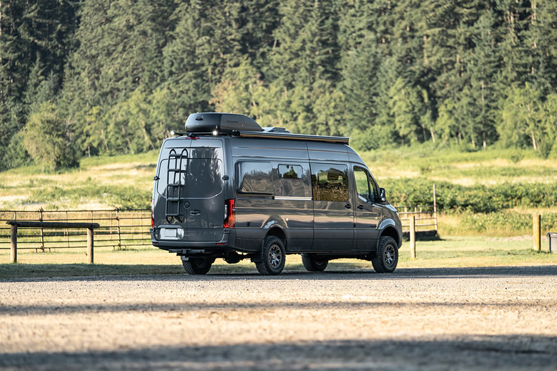 custom van conversion rucksack 2020 mercedes benz sprinter 170 4wd seat three sleep four