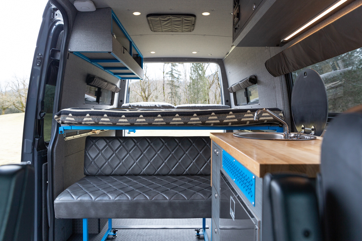 2018 mercedes-benz sprinter 144 for sale interior bench seat and bed