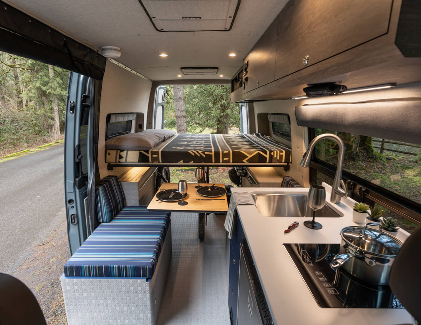 2021 Mercedes-Benz Sprinter 144 high roof custom van 4WD seat two sleep two