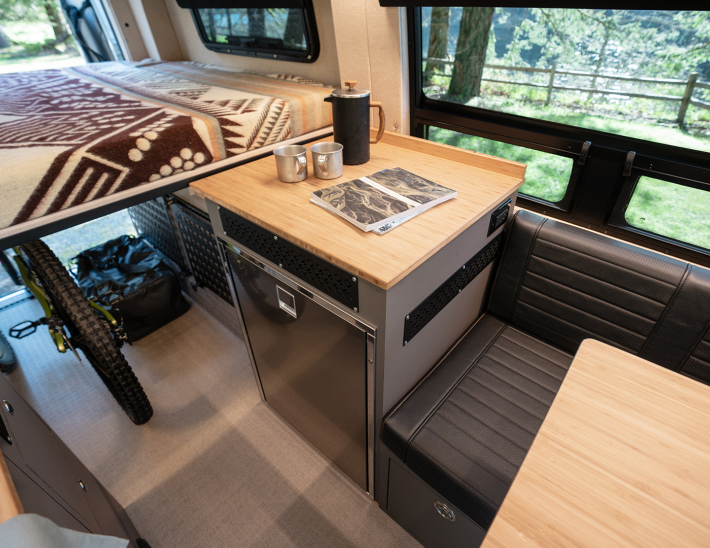 Helix by Outside Van. A Mercedes Benz Sprinter 144 built in Portland, Oregon for off road travel